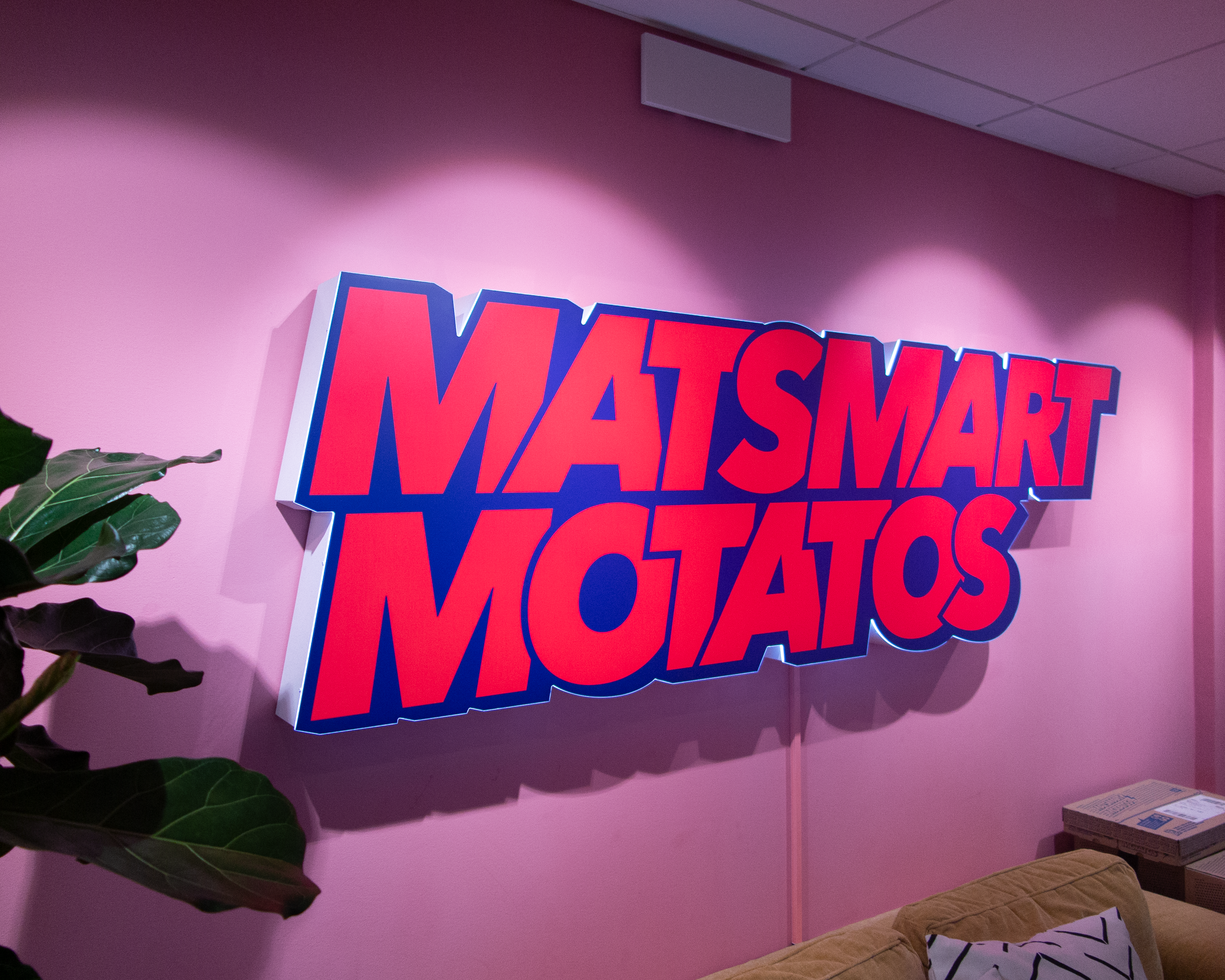 Matsmart skylt kontor Pelarbacken