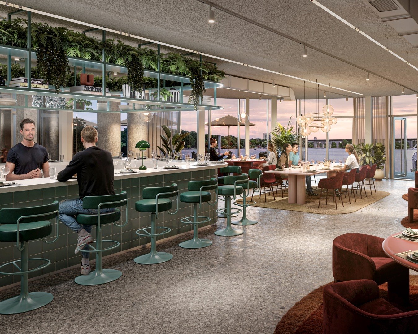 Restaurang i Kakelhuset i Marievik