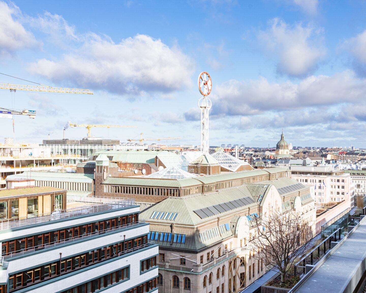 Utsikten från Söderberg & Partners hållbara kontor