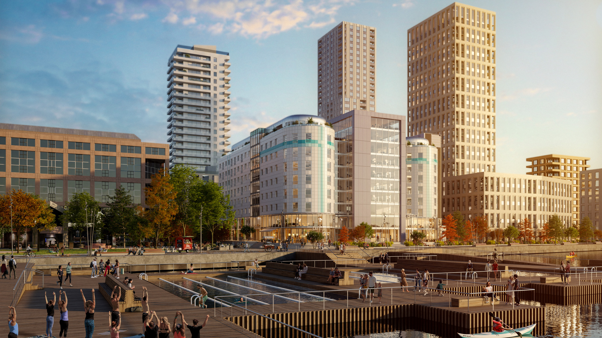 Visionsbild över Kakelhuset i Marievik